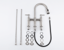 Bridge Kitchen Faucet with Pull-Down Sprayhead in Spot