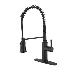 Pull down Single Handle Spring Kitchen Faucet